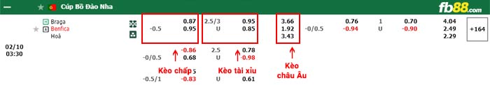 fb88-bảng kèo trận đấu Braga vs Benfica