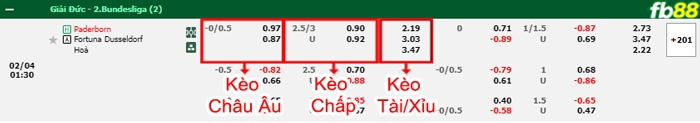 Fb88 bảng kèo trận đấu Paderborn vs Dusseldorf