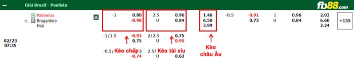 fb88-bảng kèo trận đấu Palmeiras vs Bragantino