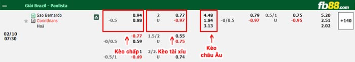 fb88-bảng kèo trận đấu Sao Bernardo vs Corinthians