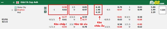 fb88-bảng kèo trận đấu Stoke vs Brighton