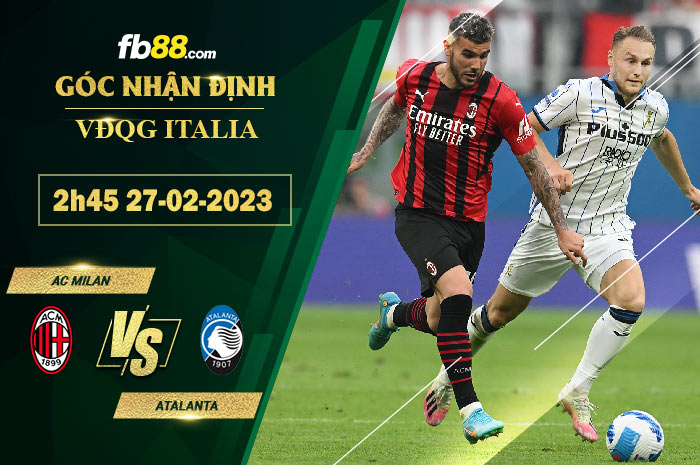 Fb88 soi kèo trận đấu AC Milan vs Atalanta