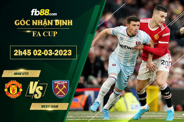 Fb88 soi kèo trận đấu Man Utd vs West Ham