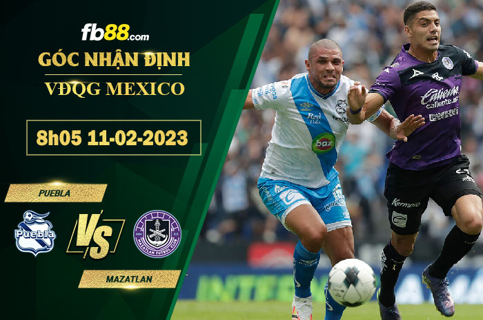 Fb88 soi kèo trận đấu Puebla vs Mazatlan