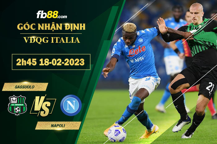 Fb88 soi kèo trận đấu Sassuolo vs Napoli