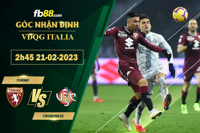 Fb88 soi kèo trận đấu Torino vs Cremonese