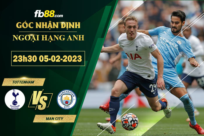 Fb88 soi kèo trận đấu Tottenham vs Man City