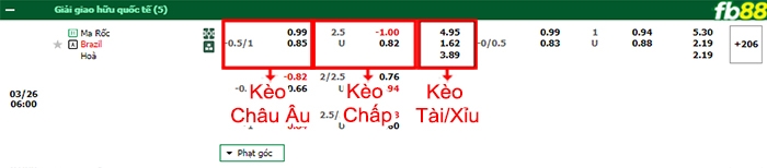 Fb88 bảng kèo trận đấu Morocco vs Brazil