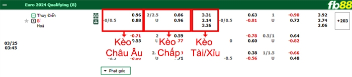 Fb88 bảng kèo trận đấu Thụy Điển vs Bỉ