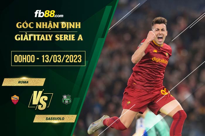 fb88-soi kèo Roma vs Sassuolo