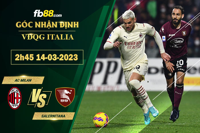 Fb88 soi kèo trận đấu AC Milan vs Salernitana