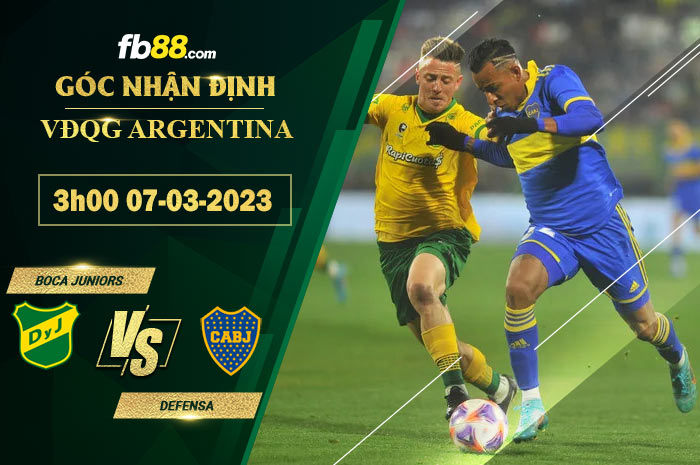 Fb88 soi kèo trận đấu Boca Juniors vs Defensa