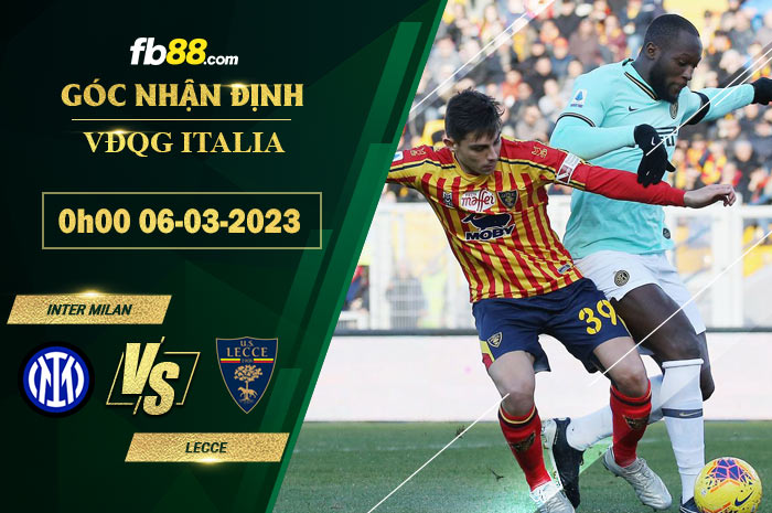 Fb88 soi kèo trận đấu Inter Milan vs Lecce