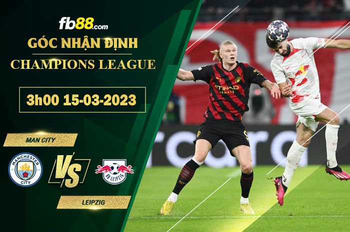 Fb88 soi kèo trận đấu Man City vs Leipzig