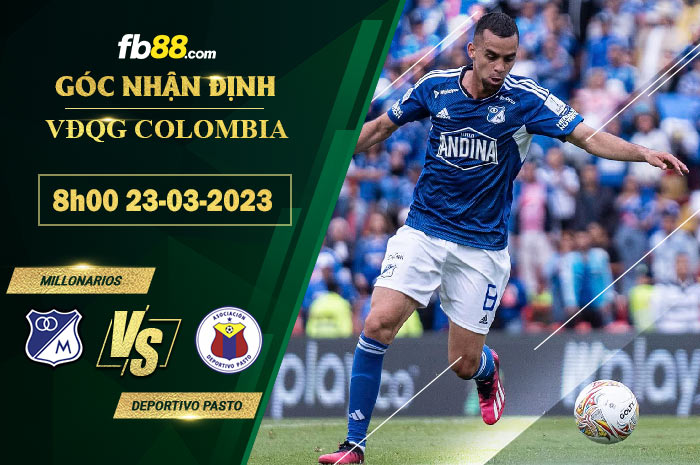 Fb88 soi kèo trận đấu Millonarios vs Deportivo Pasto