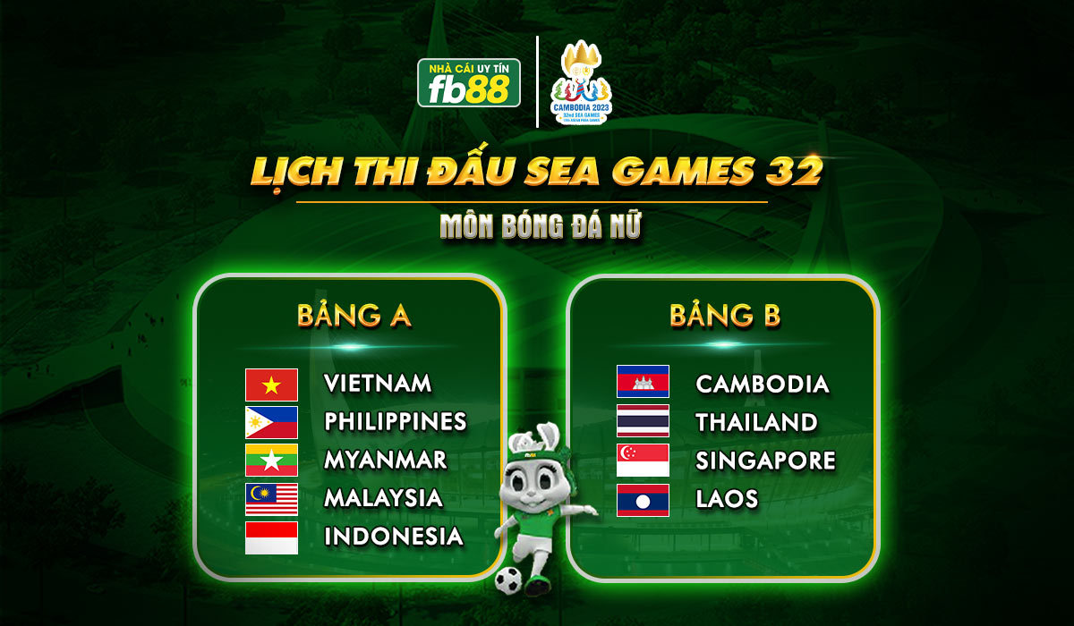 Lịch Thi Đấu Sea Games 32 Môn Bóng Đá Nữ