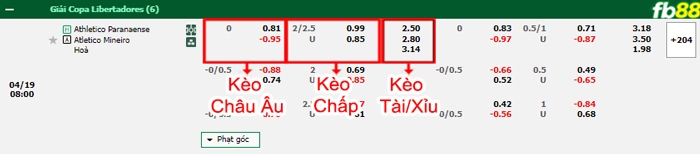 Fb88 bảng kèo trận đấu Atletico Paranaense vs Atletico Mineiro