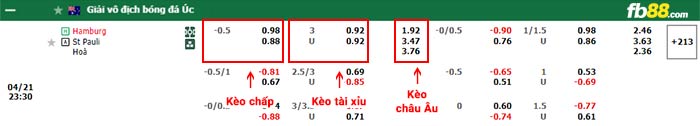 fb88-bảng kèo trận đấu Hamburger vs St. Pauli