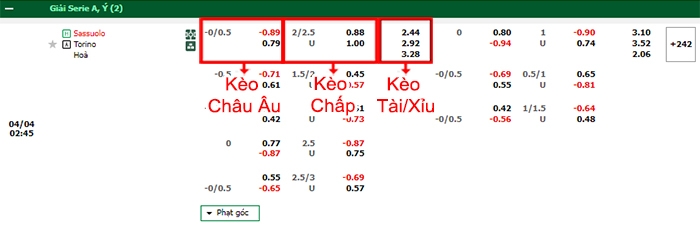 Fb88 bảng kèo trận đấu Sassuolo vs Torino