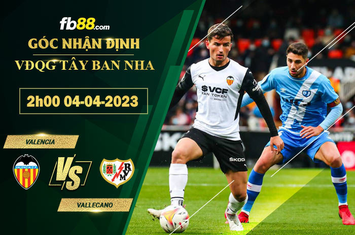 Fb88 soi kèo trận đấu Valencia vs Vallecano