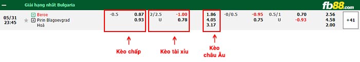 fb88-bảng kèo trận đấu Beroe vs Pirin Blagoevgrad