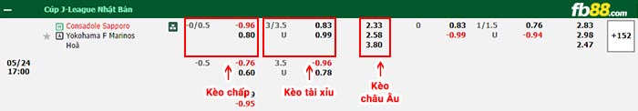 fb88-bảng kèo trận đấu Consadole Sapporo vs Yokohama F Marinos