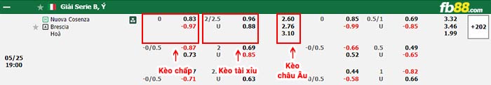 fb88-bảng kèo trận đấu Cosenza vs Brescia