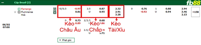 Fb88 bảng kèo trận đấu Flamengo vs Fluminense