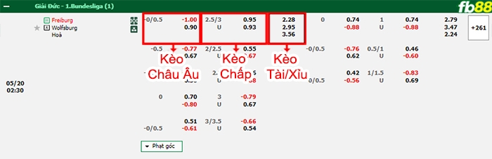 Fb88 bảng kèo trận đấu Freiburg vs Wolfsburg
