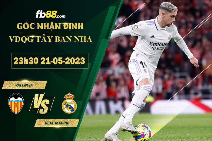 Fb88 soi kèo trận đấu Valencia vs Real Madrid