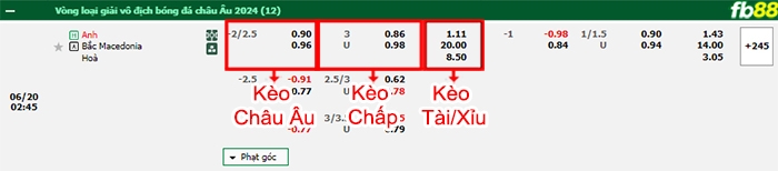 Fb88 bảng kèo trận đấu Anh vs Bắc Macedonia