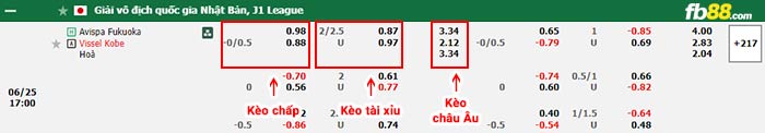 fb88-bảng kèo trận đấu Avispa Fukuoka vs Vissel Kobe