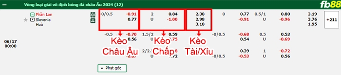 Fb88 bảng kèo trận đấu Phần Lan vs Slovenia