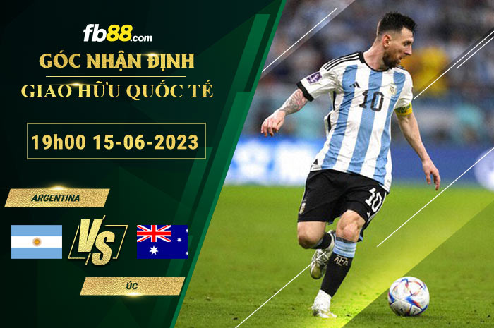 Fb88 soi kèo trận đấu Argentina vs Úc