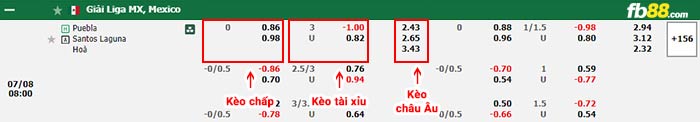 fb88-bảng kèo trận đấu Puebla vs Santos Laguna