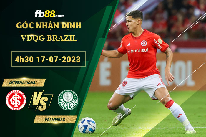 Fb88 soi kèo trận đấu Internacional vs Palmeiras