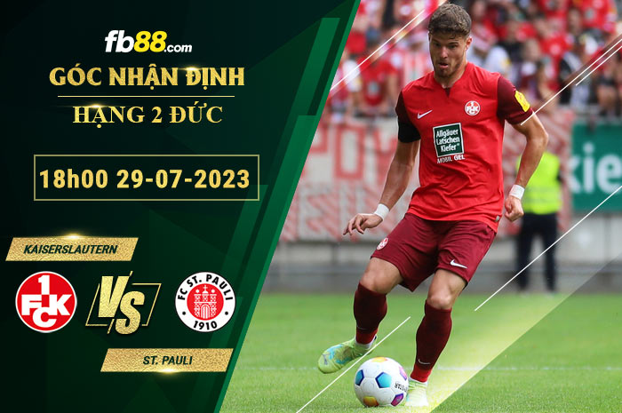 Fb88 soi kèo trận đấu Kaiserslautern vs St. Pauli