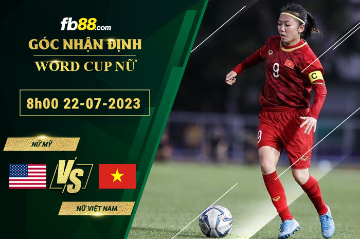 Fb88 soi kèo trận đấu nữ Mỹ vs nữ Việt Nam