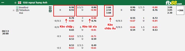 fb88-bảng kèo trận đấu Brentford vs Tottenham