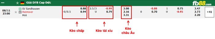 fb88-bảng kèo trận đấu Sandhausen vs Hannover