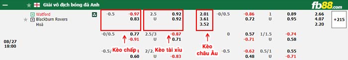 fb88-bảng kèo trận đấu Watford vs Blackburn