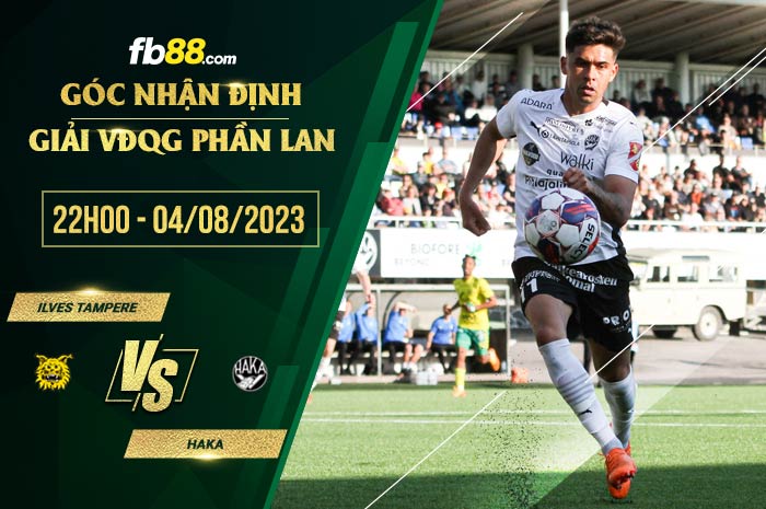 fb88-chi tiết kèo trận đấu Ilves Tampere vs Haka