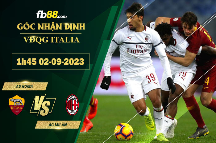 Fb88 soi kèo trận đấu AS Roma vs AC Milan