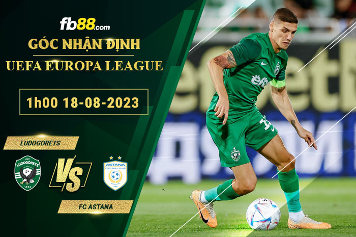 Fb88 soi kèo trận đấu Ludogorets vs FC Astana