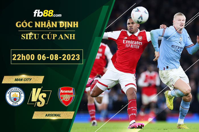 Fb88 soi kèo trận đấu Man City vs Arsenal