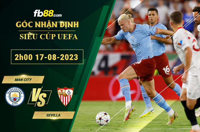 Fb88 soi kèo trận đấu Man City vs Sevilla