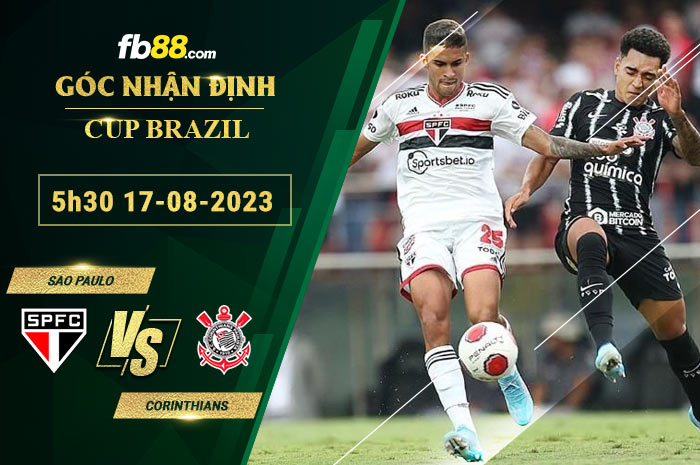 Fb88 soi kèo trận đấu Sao Paulo vs Corinthians