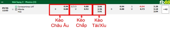 Fb88 bảng kèo trận đấu Correcaminos vs Atlante