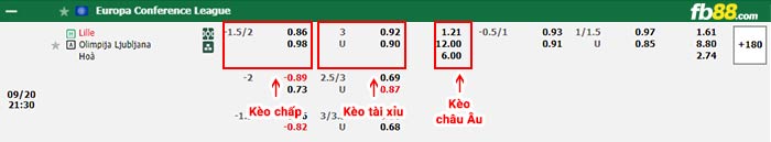 fb88-bảng kèo trận đấu Lille vs Olimpija Ljubljana