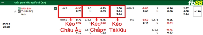 Fb88 bảng kèo trận đấu Nhật Bản vs Thổ Nhĩ Kỳ